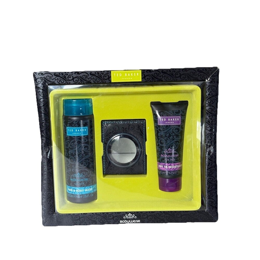 Ted Baker Mens Wash Gift Set Mens Gift Set Travel Wash Bag New